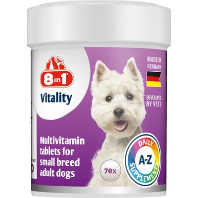 8 in 1 Pet Products Vitality Multivitamin 8in1 for Small Breeds 70 tbl