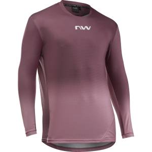 Northwave Мъжка фланелка с дълъг ръкав за колоездене Northwave Edge 2 Jersey Long Sleeve Cycling jersey - Dusty Malva (056-3143-0514)