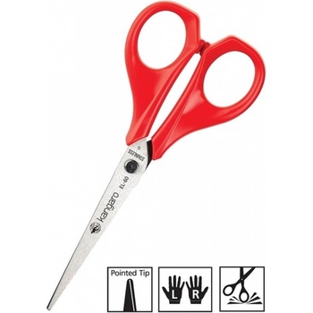 Image 1 of Kangaro Ножица Kangaro EL-60, 15.2 cm, с червени дръжки (35103)