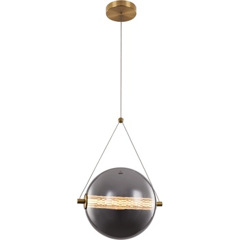 ELMARK Splendor led ПЕНДЕЛ 9w 3000k, МЕСИНГ+ОПУШЕНО СИВО (955splendor930bsg)