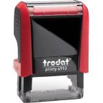 TRODAT Печат TRODAT Printy 4910 черен корпус червен тампон 4910F/P (4910F/P)