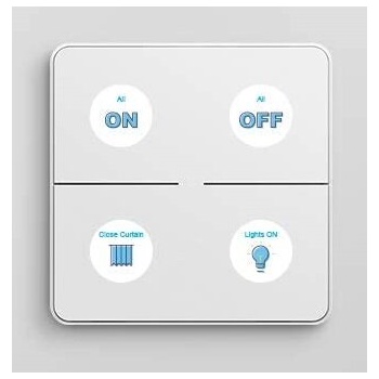 BroadLink S3 Контролер на сцени с 4 бутона