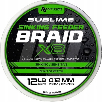 Nytro Sublime X8 Sinking Feeder Braid 150m 0,08mm 4,1kg
