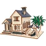 Woodcraft construction kit Woodcraft Дървен 3D пъзел Къща на плажа (XE-G038H)