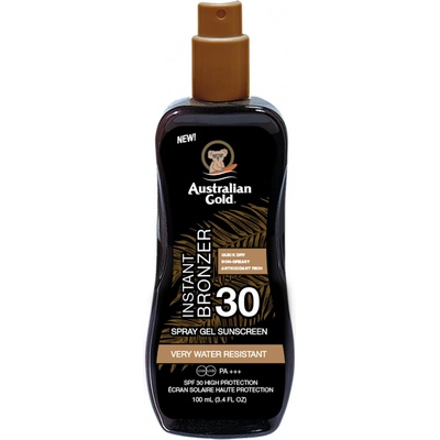 Australian Gold Spray Gel with Bronzer SPF30 samoopalovací gel ve spreji 100 ml