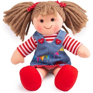 Bigjigs Toys Платнена кукла Hattie 28 см (BJD058)