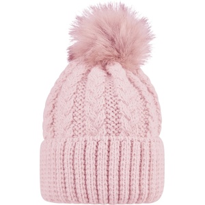 Sterntaler Детска зимна шапка (beanie) Sterntaler Kid's Knitted Beanie Cable Knit Beanie - Lichtrosa - размер 57 cm (904-2495-0515)