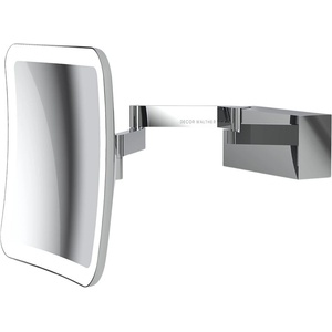 Decor Walther Увеличително козметично огледалце x5 Vision квадратно стенно хром (0123200)
