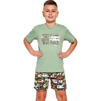 Cornette Kids Boy Camper Chlapecké pyžamo zelená