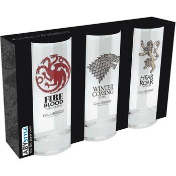 ABYstyle Sklenice Game of Thrones 3 x 290 ml