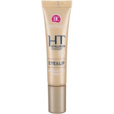 Dermacol 3D Hyaluron Therapy Eye&Lip Wrinkle Filler Cream ремоделиращ крем за околоочна зона и устни 15 ml за жени