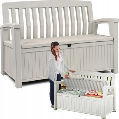 KETER PATIO BENCH 227 biela