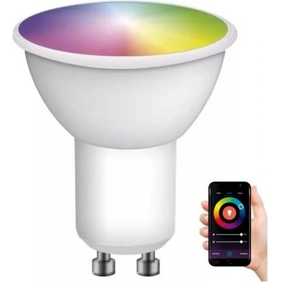 Emos LED RGB Stmívatelná žárovka GoSmart MR16 GU10/4,8W/230V 2700-6500K Wi-Fi Tuya EMS1029