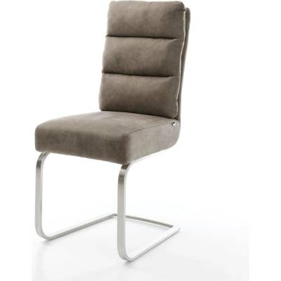 Delife Pela-Flex mikrovlákno taupe vintage plochý nerezová ocel taštičkové pružiny