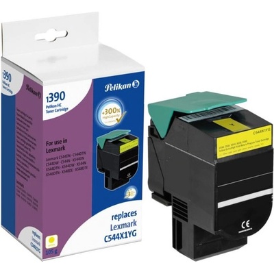 Compatible Тонер, PELIKAN, за Lexmark C544X1YG, Жълт, Високо качество (1031421680)