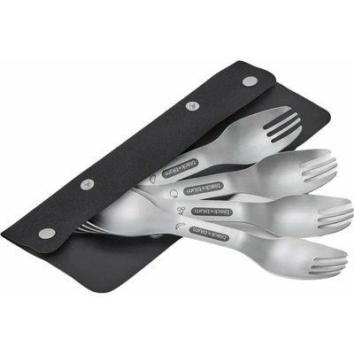 Black+Blum Sada príborov OUTDOOR sada 4 ks strieborná nerezová oceľ