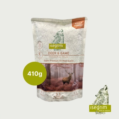 Isegrim Adult Forest Jeleň s divinou a petržlenovou vňaťou 410 g