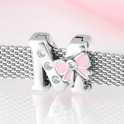 P&J Jewellery Stříbrný klip Magické písmenka 3 SBMA3 M