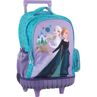 GIM S.A. Dětský cestovní batoh na kolečkách FROZEN Magical Spirits fialový 42 cm