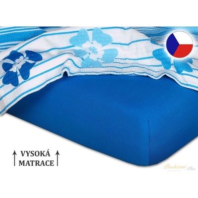 Dadka Jersey prostěradlo modř královské 90x200x25