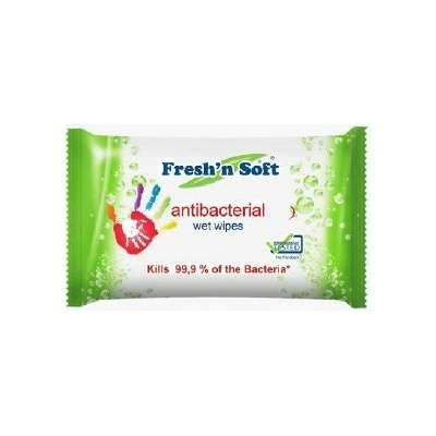 Fresh´n soft antibakteriálne vlhké utierky 60 ks