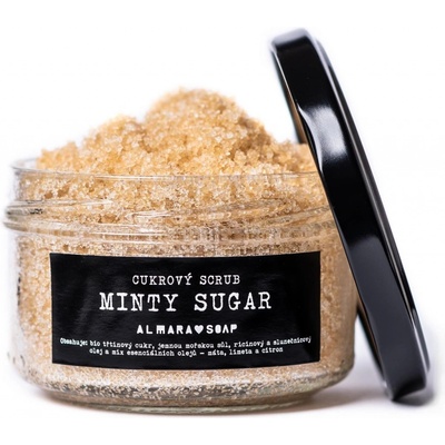 Almara Soap přírodní tělový peeling Minty Sugar 180 g