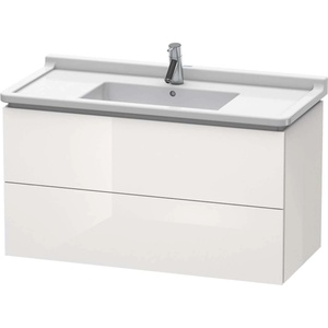 Duravit L-Cube - Шкафче за умивалник 56x102x47 см, 2 чекмеджета, лъскаво бяло LC626602222 (LC626602222)