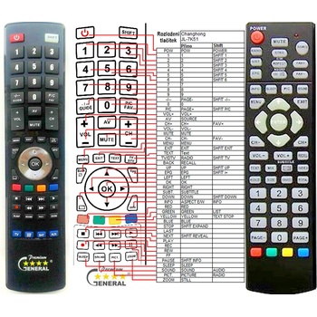 GENERAL TESLA LT32GY799EB - съвместимо дистанционно управление на марката General (LT32GY799EB)