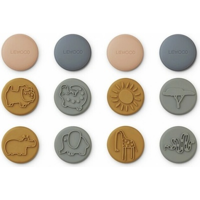 Liewood Silikónové pečiatky Earl Golden caramel multi mix