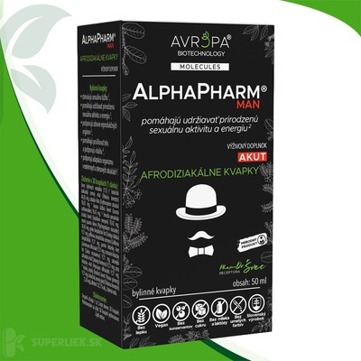 AVROPA AlphaPharm Man Akut afrodiziakálne bylinné kvapky AVROPA 50 ml