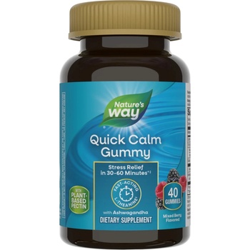 Nature's Way Quick Calm Ashwagandha + L-Theanine, 40 желирани таблетки, Nature's Way (14632)