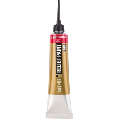 Amsterdam Relief Боя за стъкло Gold 20 ml 1 бр (58048011)