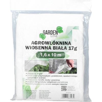 Pro-Tech shop Jarná zakrývacia textília 1,6x10m biela 17g 64458
