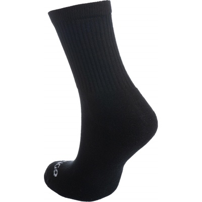 Artengo Vysoké športové ponožky RS 100 3 páry čierne