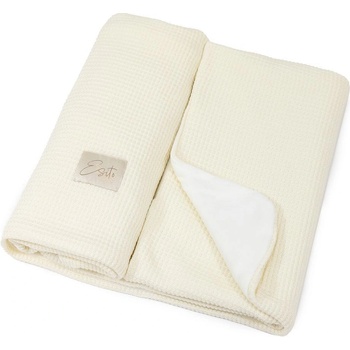 ESITO Mikroplyšová deka dvojitá Velvet Vanilla smotanová
