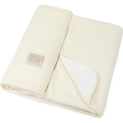 ESITO Mikroplyšová deka dvojitá Velvet Vanilla smotanová