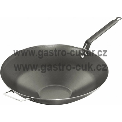 Paderno Wok s protiúchytem černá ocel 32 cm 10cm