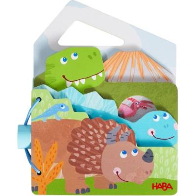 HABA Бебешка дървена книжка Haba - Динозавър (306789)