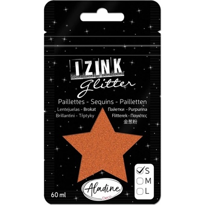 Aladine Izink Glitter třpytky 60 ml měděné