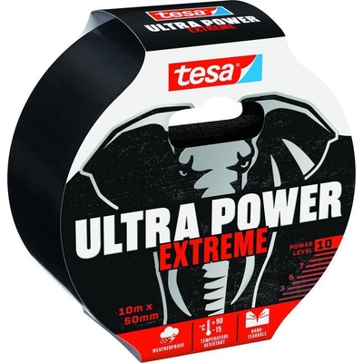 Páska tesa® Ultra Power Extreme, opravná, PE, čierna, 50 mm, L-10 m