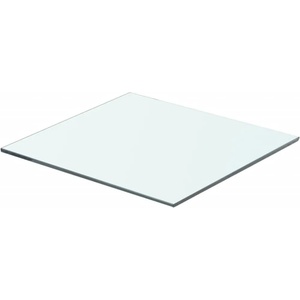 vidaXL Плоча за рафт, прозрачно стъкло, 40 x 30 см (243816)