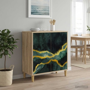 vidaXL Служебен шкаф WIJHE Сонома 69 x 33 x 75 см Инженерна дървесина (8006914)