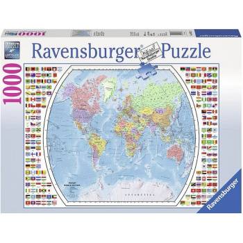 Ravensburger Пъзел Ravensburger от 1000 части - Политическа карта на света (19633)