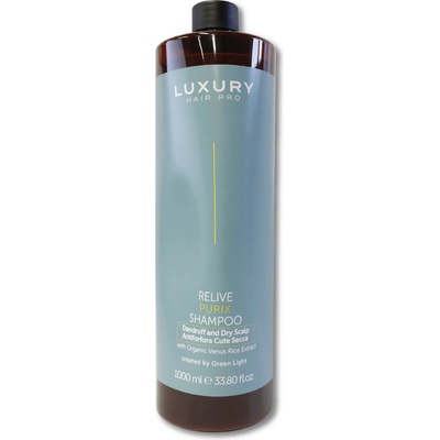 Green Light šampón proti lupinám a na suchú pokožku hlavy Luxury Relive Purix Dandruff and Dry Scalp Shampoo 1000 ml