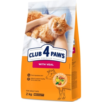 CLUB 4 PAWS Premium S teľacím mäsom 2 Kg