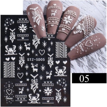 3d Лепенки - снежинки, модел 05 (dw5s05)