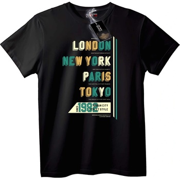 NOONEBRAND Тениска Градски стил с Глобални градове 1982 - XS, White