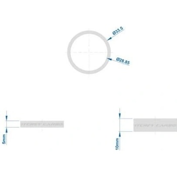 Podložky Ritchey WCS Carbon Black UD Glossy 5 x 5 mm