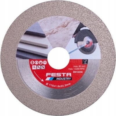 S-line VÝKONNÝ diamantový kotouč na řezání SKLA, Keramiky, Obkladů 115x1,6mm