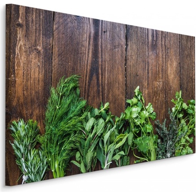 MyBestHome BOX Plátno Čerstvé Bylinky Na Dřevě Varianta: 30x20